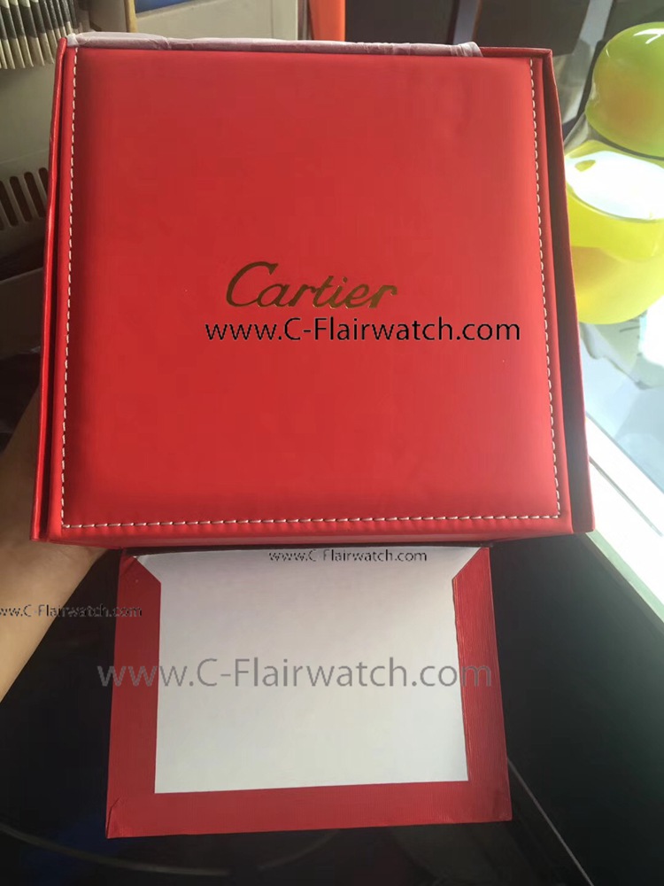 Red Leather Cartier Watch Box - Best Replica
